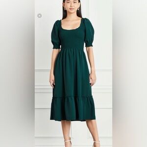 Hill House Forest Green Midi Dress